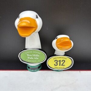 Goose Island 312 Urban Wheat Ale & Ten Hills Pale Ale Duck Beer Tap Handles